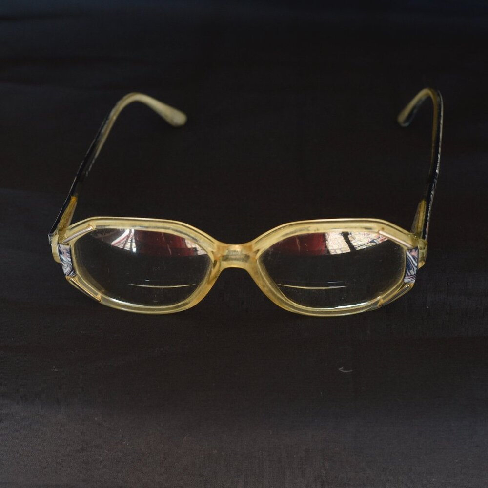Yves Saint Laurent Hexagon Shaped Vintage Eyeglass Frames